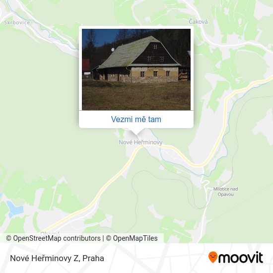 Nové Heřminovy Z mapa