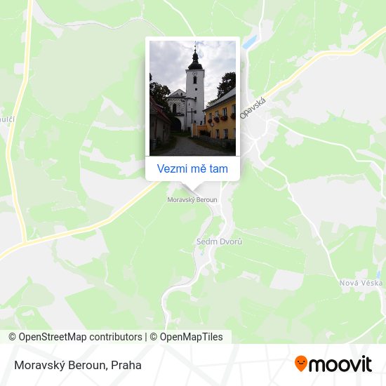 Moravský Beroun mapa