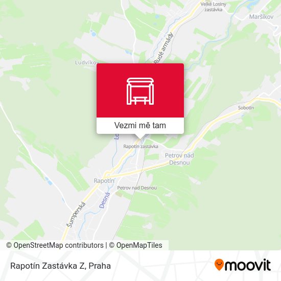 Rapotín Zastávka Z mapa