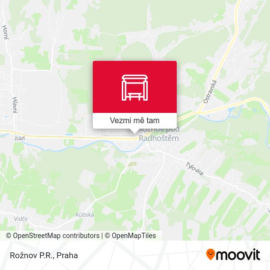 Rožnov P.R. mapa