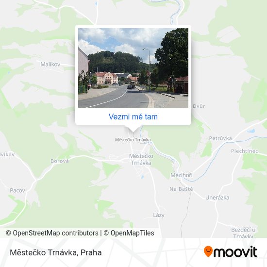 Městečko Trnávka mapa