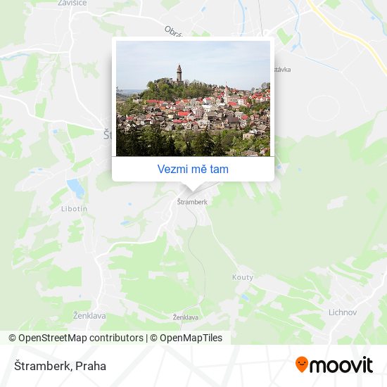 Štramberk mapa