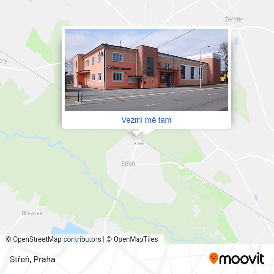 Střeň mapa