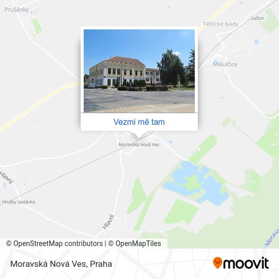 Moravská Nová Ves mapa