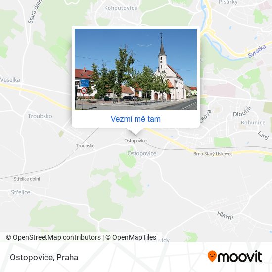 Ostopovice mapa