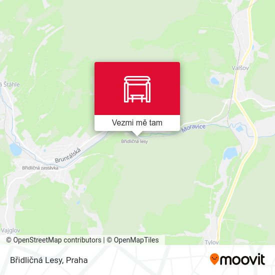 Břidličná Lesy mapa