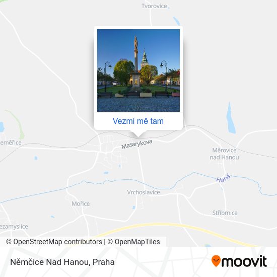 Němčice Nad Hanou mapa