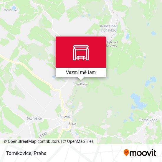 Tomíkovice mapa