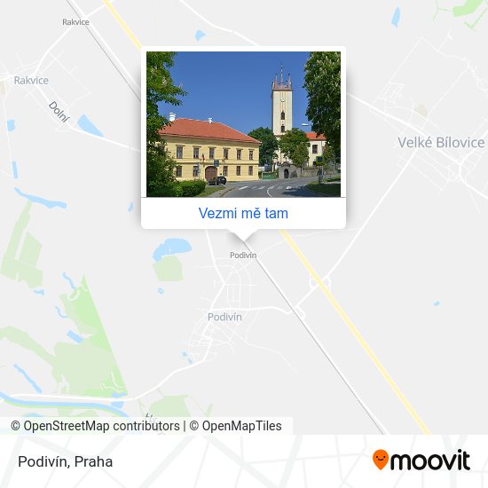 Podivín mapa