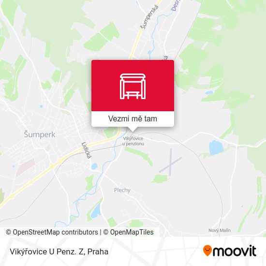 Vikýřovice U Penz. Z mapa