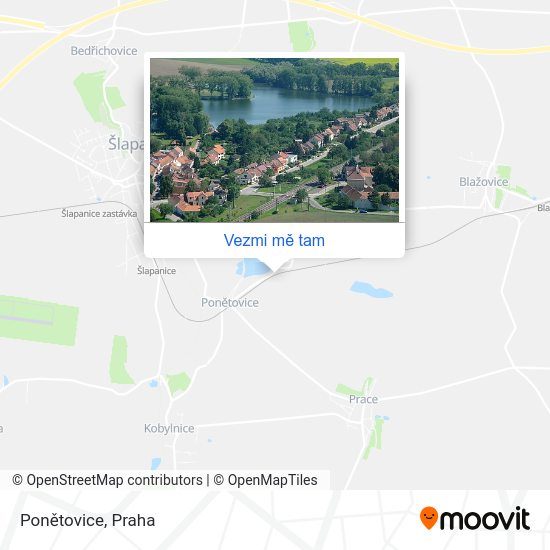 Ponětovice mapa