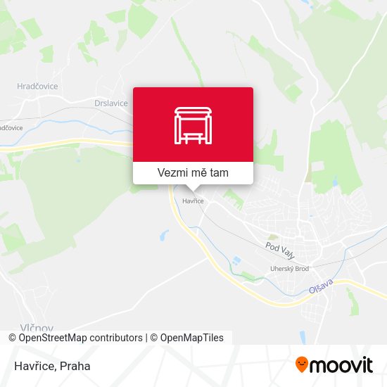 Havřice mapa