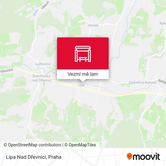 Lípa Nad Dřevnicí mapa