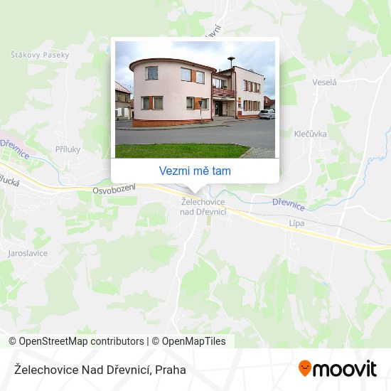 Želechovice Nad Dřevnicí mapa