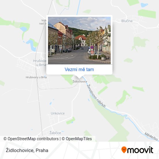 Židlochovice mapa