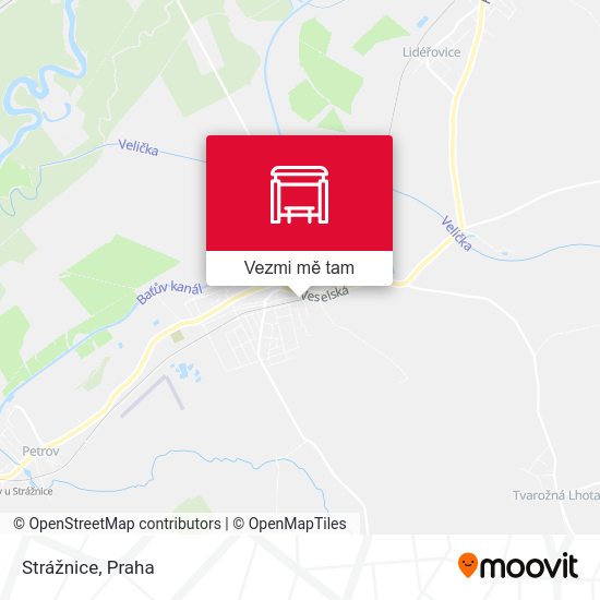 Strážnice mapa