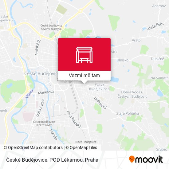 České Budějovice, POD Lékárnou mapa