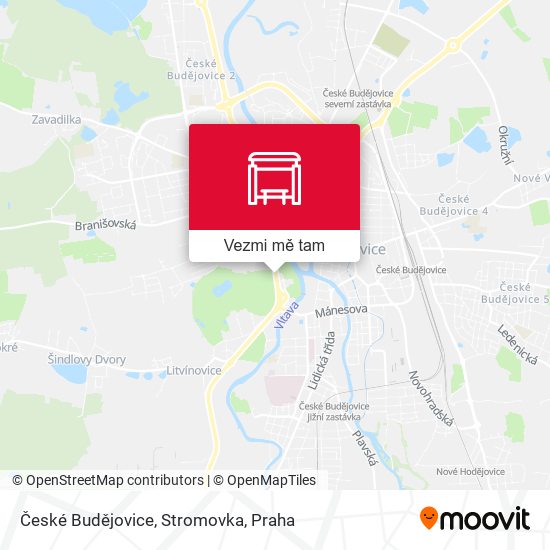 České Budějovice, Stromovka mapa