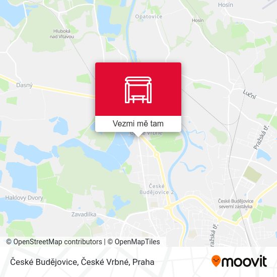 České Budějovice, České Vrbné mapa