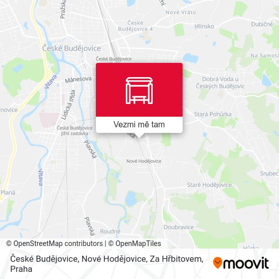 České Budějovice, Nové Hodějovice, Za Hřbitovem mapa