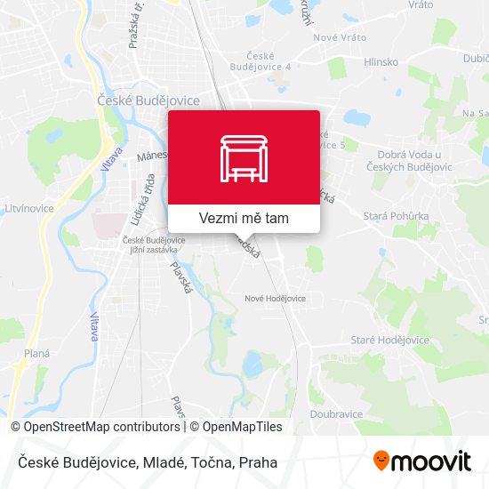 České Budějovice, Mladé, Točna mapa