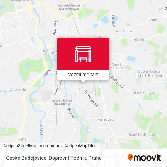 České Budějovice, Dopravní Podnik mapa