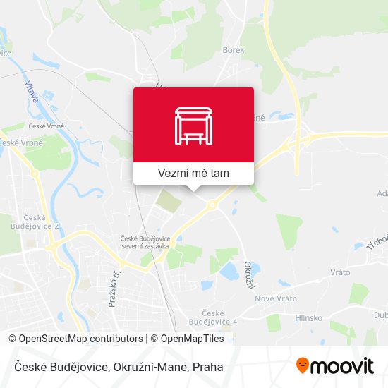 České Budějovice, Okružní-Mane mapa