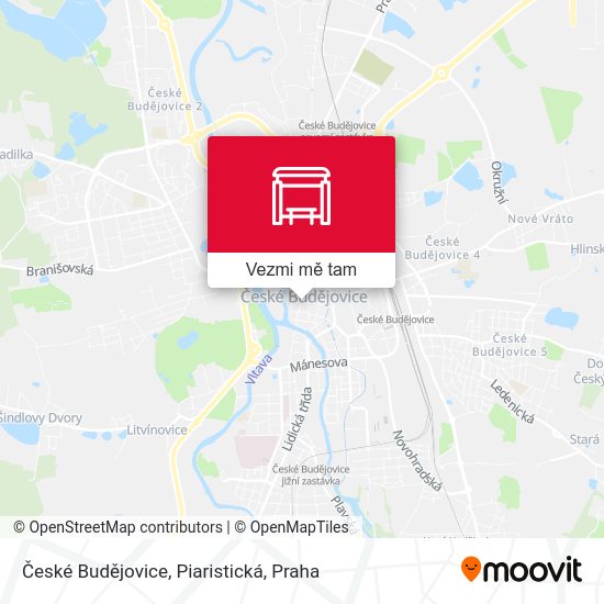 České Budějovice, Piaristická mapa
