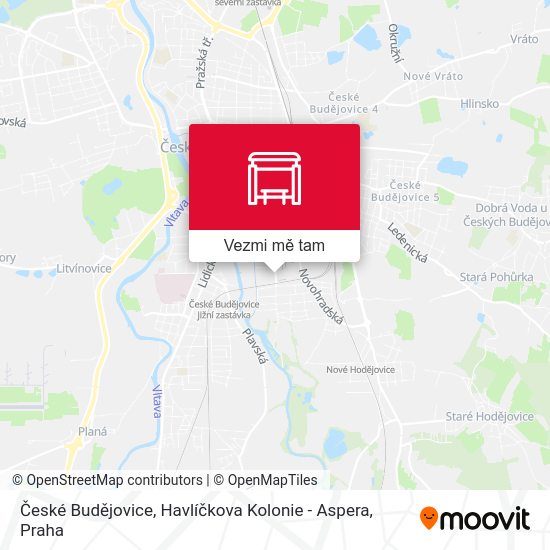 České Budějovice, Havlíčkova Kolonie -  Aspera mapa