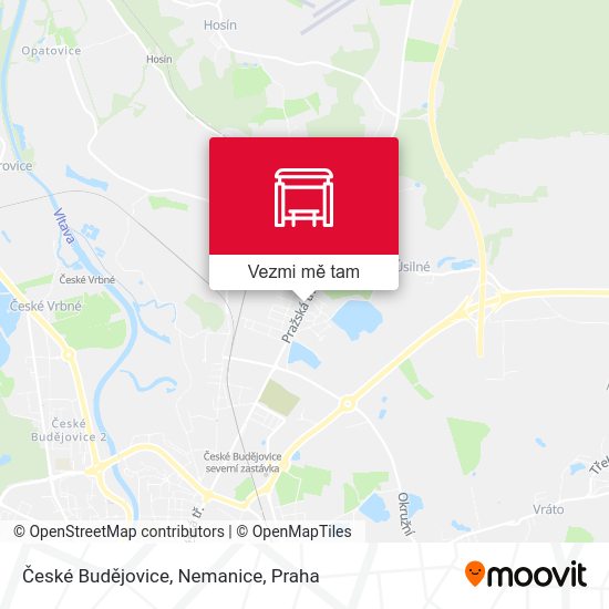 České Budějovice, Nemanice mapa