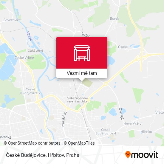 České Budějovice, Hřbitov mapa