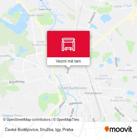 České Budějovice, Družba, Igy mapa