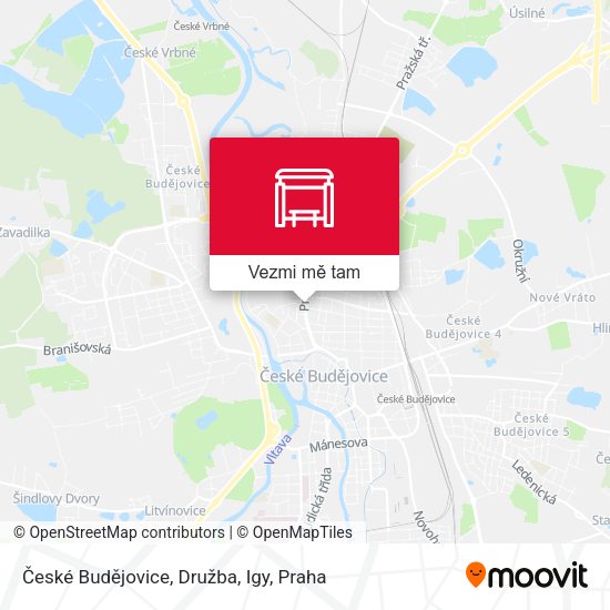 České Budějovice, Družba, Igy mapa