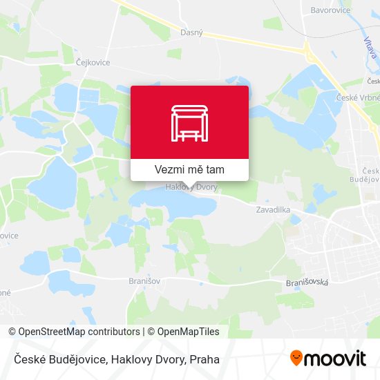 České Budějovice, Haklovy Dvory mapa