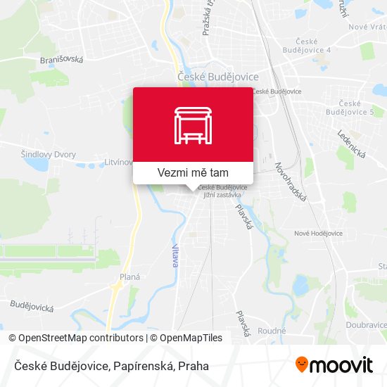 České Budějovice, Papírenská mapa
