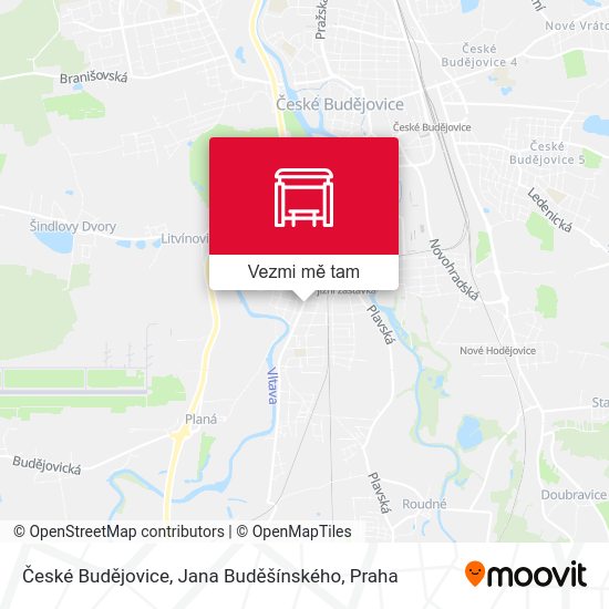 České Budějovice, Jana Buděšínského mapa