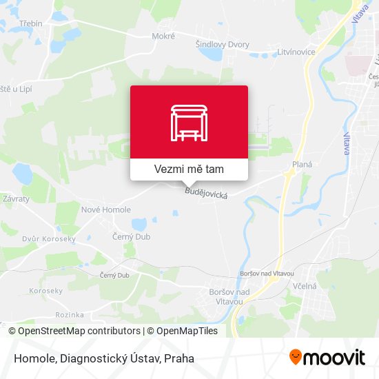 Homole, Diagnostický Ústav mapa