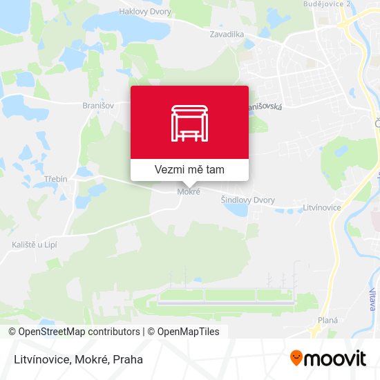 Litvínovice, Mokré mapa