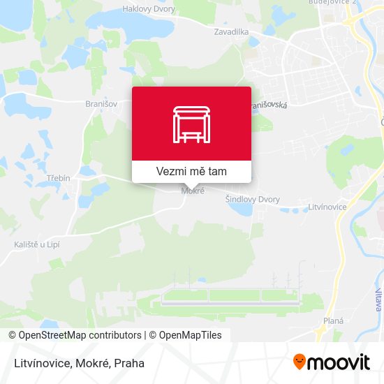 Litvínovice, Mokré mapa