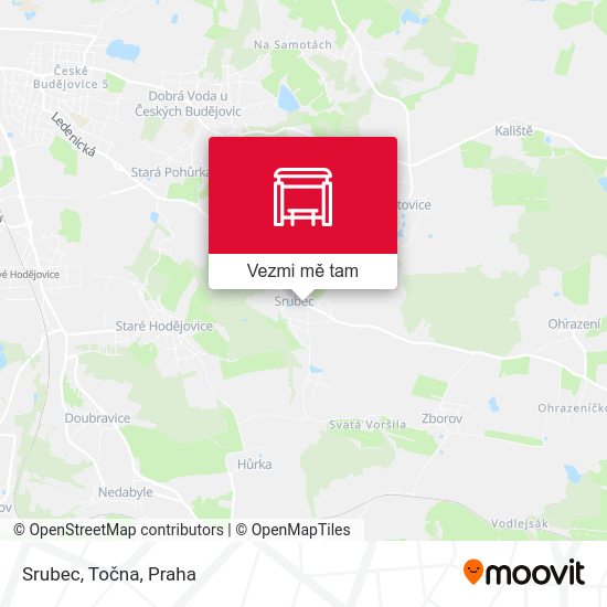 Srubec, Točna mapa