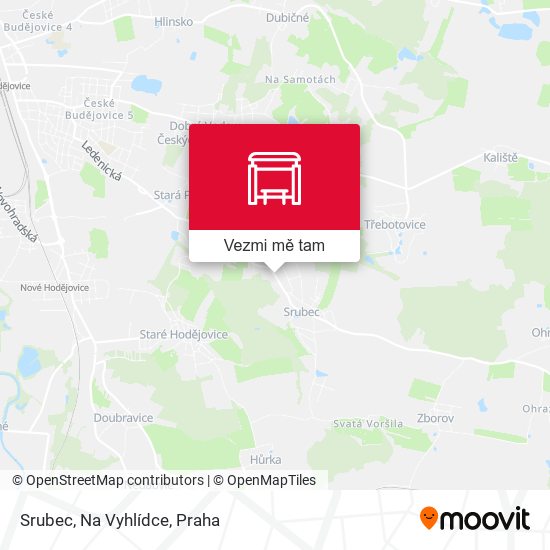 Srubec, Na Vyhlídce mapa
