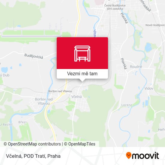 Včelná, POD Tratí mapa