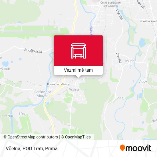 Včelná, POD Tratí mapa