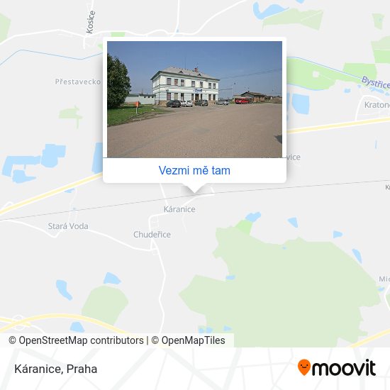 Káranice mapa