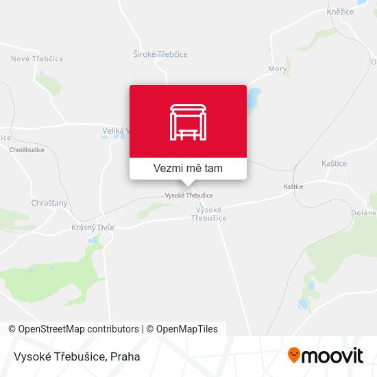 Vysoké Třebušice mapa