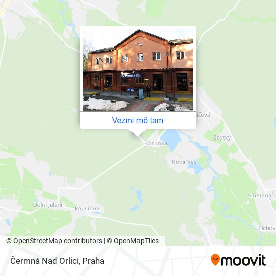 Čermná Nad Orlicí mapa