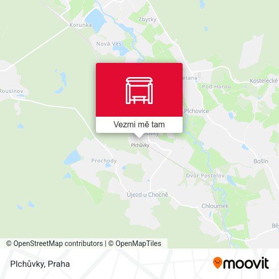 Plchůvky mapa