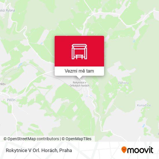 Rokytnice V Orl. Horách mapa