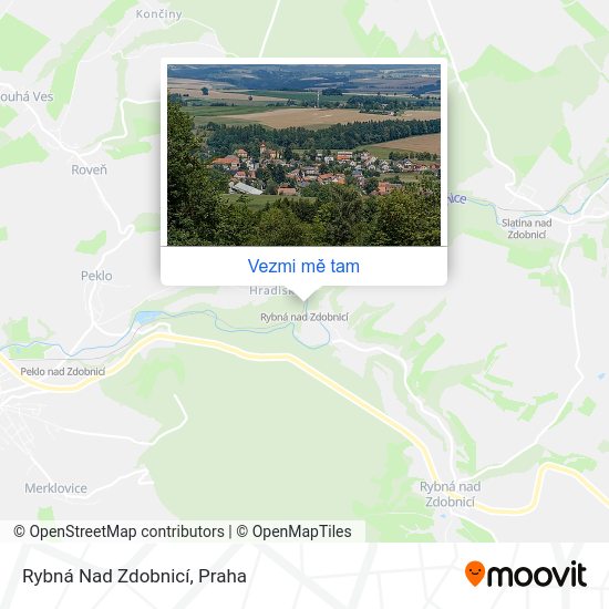 Rybná Nad Zdobnicí mapa