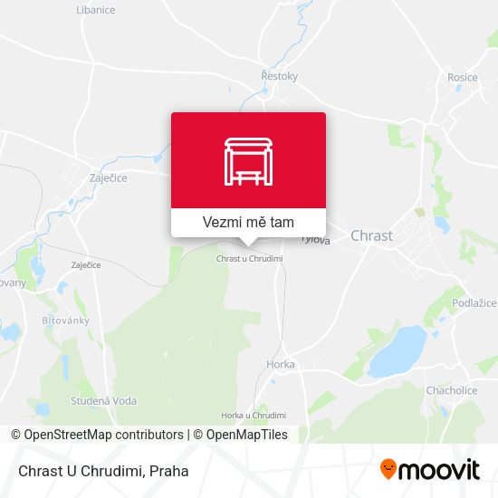 Chrast U Chrudimi mapa